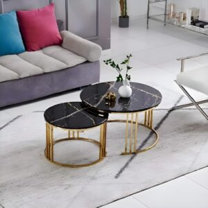 2 in 1 nesting table for living room bedroom and office