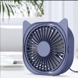 Mini cat ear design desk fan