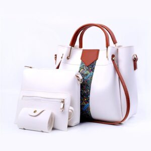 4 PCs women's Royal PU Leather Shoulder Bag
