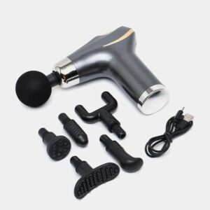 Compact power massager with 6 interchangeable heads , CY-002