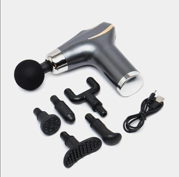 Compact power massager with 6 interchangeable heads , CY-002