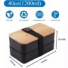 Japanese Double - Layer Lunch Box (Including Insulation Bag) - Image 4