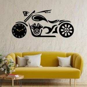 1 PC Wall Clock With Bike Design