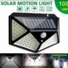 Solar Motion Sensor Outdoor Wall Light