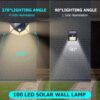 Solar Motion Sensor Outdoor Wall Light
