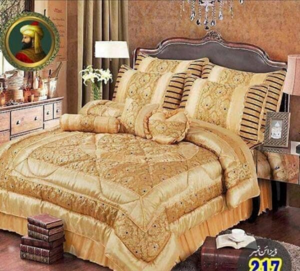 14 PCs Jacquard Double Bed Bridal Sets