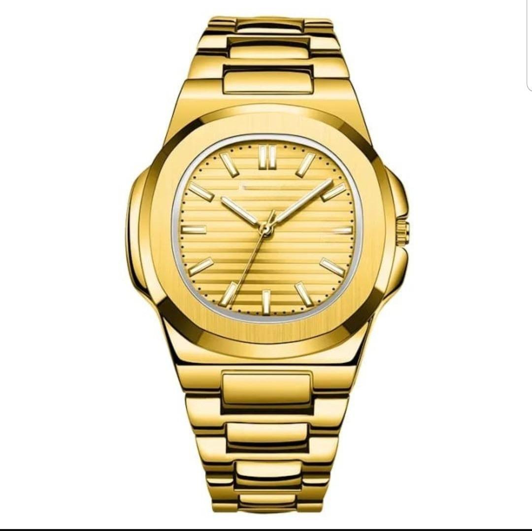 Men's Square Watch with Chain Strap - 1 Pc Quartz Movement and Water Resistant Design - Image 4