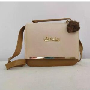 Girl's PU Leather Plain Shoulder Bag