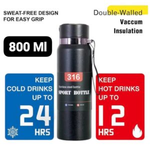 Keeps Water Cold Temperature Water Bottle - 1 Pc Insulated for All-Day Refreshment